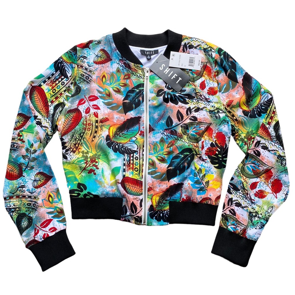 Shift Leaf Print Jacket